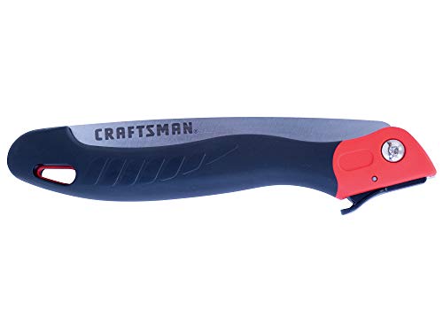 CRAFTSMAN Folding Hand Saw, 8 in. Blade, Compact Design, for Camping, Pruning, Cutting Wood, Branches or Brush - style: Folding Pruning Saw
