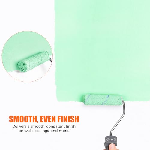 60pcs 4 Inch Microfiber Paint Roller Covers 1/3" Nap, Non-Shedding - color: 60pcs