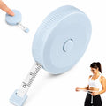 Retractable Tape Measure 150cm, Dual Scale for Body Sewing(Blue) | 60-inch retractable cloth tape with cm/inch scales, flexible for body and fabric measuring - color: blue