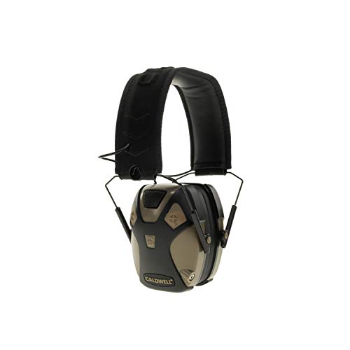 Caldwell E-Max Pro Electronic Hearing Protection Earmuffs Sound Amplification, Low Profile, for Range Shooting, Hunting - style: Pro-fde