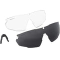 HTS HUNTERSKY Ballistic Tactical Shooting Glasses ANSI Z87+ UV400 Protective Eyewear - color: Gray Clear