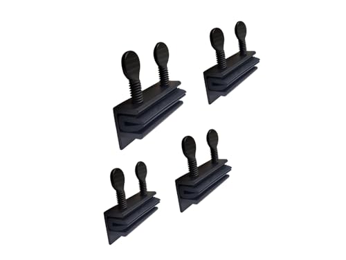 QCAA Sliding Window Security Lock with Vinyl Lining, Child Proof Lock, Aluminum, Black, 4 Pack, Made in Taiwan - color: Black(w/Vinyl Lining), size: 4pack