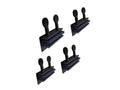 QCAA Sliding Window Security Lock with Vinyl Lining, Child Proof Lock, Aluminum, Black, 4 Pack, Made in Taiwan - color: Black(w/Vinyl Lining), size: 4pack