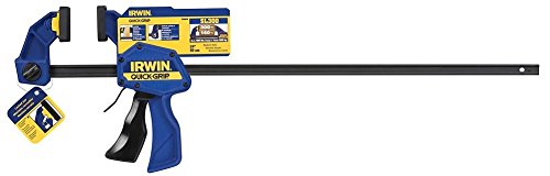 5 Pack Irwin 1964720 24" Quick-Grip Medium-Duty One-Handed Bar Clamp