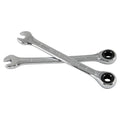 2 Pcs 7mm Ratchet Combination Wrench, Metric 72-Tooth - size: 7 mm