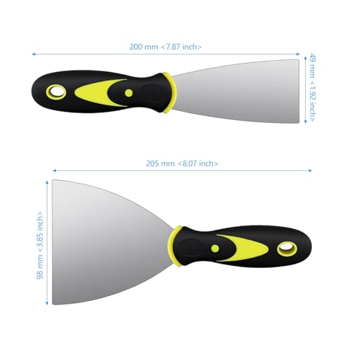 20PCS Putty Knife Set, 2 Inch and 4 Inch Stainless Steel Spackle Knives - size: 2/4 Inch