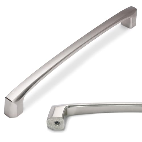 10 Pack 7-1/2 inch(192mm) Brushed Satin Nickel Kitchen Cabinet Handles Cabinet Pulls Sliver Drawer Pulls Kitchen Cabinet Hardware Handles Dresser Handles - color: Brushed Satin Nickel, size: 7-1/2'' Hole Center(192mm)