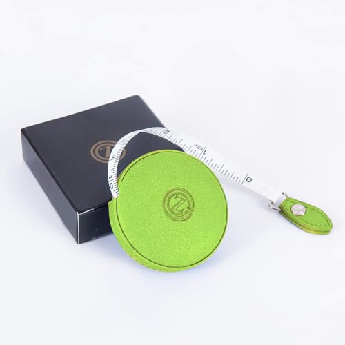 Sewing Tape Measure, Medical Body Cloth Tailor Craft Dieting Measuring Tape, 79 Inch/2 M Dual Sided Retractable Ruler with Push Button Round(1 Pack, Green) - color: Green 1 pack