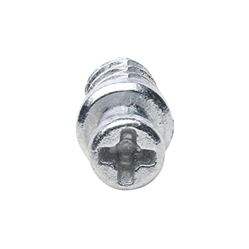 20 Pack Screw-in Dowel Furniture Connector, Zinc, 7/16" (11.5mm) Length for 3/16" (5mm) Hole, R012Z - size: 7/16" (11.5mm) Length