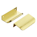 Gold Cabinet Handles Finger Edge Pulls 3.15 Inch CC 10 Pack - color: Gold, size: 80mm/3.15" Overall Length