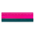 FOSHIO Professional Squeegee for Vinyl, Decals, Sticker Paper, Wallpaper, Window Film, Craft, Suede Felt Squeegee Smoothing Tool with Ruler, Pink (10 inches) - size: 10 inches