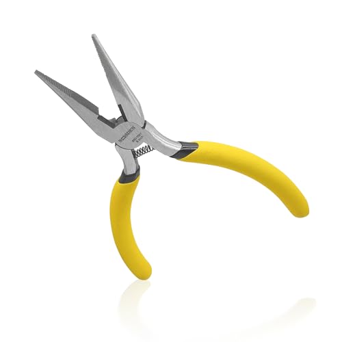 BOOSDEN 5" Needle Nose Pliers, Mini Jewelry Pliers with Side Cutter - size: 5''-1 pack