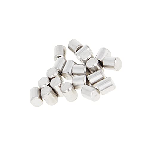 50Pcs M4 x 5mm (Approx 5/32" x 3/16") 304 Stainless Steel Dowel Pins - size: M4 x 5mm