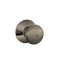 SCHLAGE Plymouth Bed/Bath Privacy Door Knob with Lock, Antique Pewter - color: Antique Pewter, size: Standard