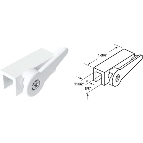 Prime-Line U 9825 Extruded Aluminum, White, Cam Action Lock (Single Pack), 3-16 in.