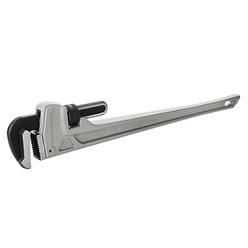 DURATECH 36-inch Aluminum Straight Pipe Wrench, Adjustable Plumbing Wrench - size: 36-inch, style: Straight
