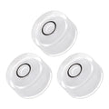 3pcs Small Circular Bubble Spirit Levels - [18mm Diameter 9mm Thickness] Mini Round RV Level Leveling Tools for Travel Trailer Turntable Camera, White - color: White, size: 18mm x 9mm