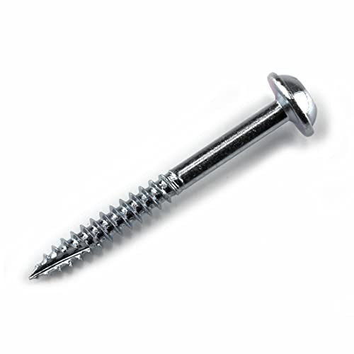Kreg Zinc Pocket-Hole Screws - SML-F150-100 - 1-1/2 Inch - Fine Thread - Maxi-Loc Head - Indoor - 100 Count