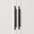 Goldenwarm 10 Pack Black Cabinet Handles, 6-1/4" Hole Center Finger Pulls - color: Black, size: 6-1/4in Hole Centers