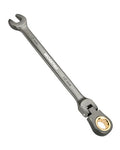 WORKPRO 10 mm Flex-Head Ratcheting Combination Wrench, Nickel Plating - size: 10 mm, style: Nickel Plating
