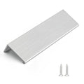 Rergy 10 Pack 5" Cabinet Pulls Brushed Nickel Finger Pulls for Cabinets - color: Brushed Nickel, size: Hole Center: 5in(128mm)