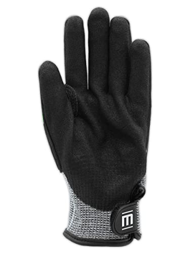 MAGID T-REX Flex Series ANSI Cut Level A9 Knit Impact Glove, 1 Pair, NitriX Palm, Size 8/M, Black & Green, TRX795 - size: 8/M, style: 1 Pair