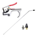 Air Compressor Blow Gun with 24" Extension Nozzle, 1/4" NPT Rubber and Metal Safey Tip Accessory Tool for Long Reach Cleaning, Dusting and Inflation