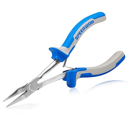 SPEEDWOX 6 Inches Long Reach Slimline Flat Nose Pliers for Jewelry Making Smooth Jaw, Wire Wrapping Bending for Hard to Reach Narrow Spaces - style: Slimline Flat Nose Pliers
