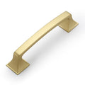 Amerdeco 10 Pack Brushed Gold Cabinet Pulls 3-3/4 Inch(96mm) Hole Center Cabinet Hardware Kitchen Cabinet Handles for Bathroom Drawer Pulls ZH0002 - color: Gold, size: 3.75" hole center