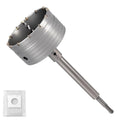Professional 4-1/2" (115mm) Concrete Hole Saw 220mm SDS Plus & Dust Bag - size: 4-1/2" (115mm)