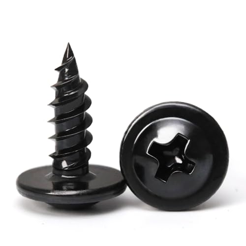 Black Wood Screws, #8×1/2 inch 400Pcs Black Truss Head Wood Cabinet Screws - color: Black, size: #8×1/2"