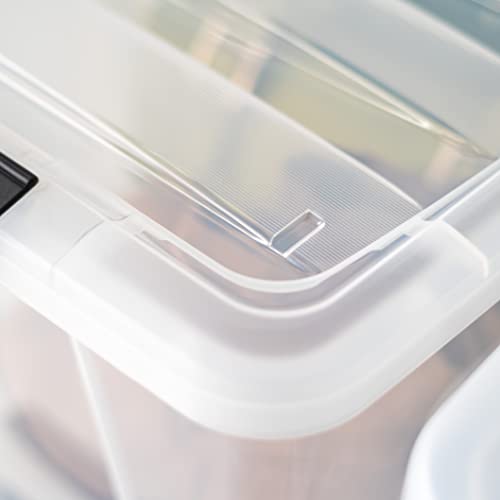 IRIS USA 6-Pack 40 Quart Storage Bins with Lids, Clear - color: Clear, size: 40 Qt, style: 4 Pack