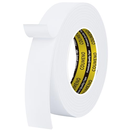 White Foam Tape Weather Stripping Sealing Sponge,1.2in x 9.84FT - color: White, size: 1.2in x 9.84FT