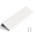 Rergy 10 Pack 5" Cabinet Pulls White Finger Pulls for Cabinets - color: White, size: Hole Center: 5in(128mm)