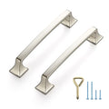 Ravinte Brushed Nickel Cabinet Handles Cabinet Pulls, 5 Inch, 10 Pack - color: Brushed Nickel, size: 5 Inch Hole Center