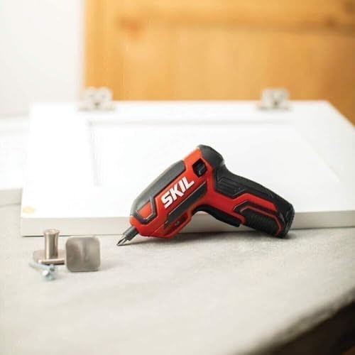 SKIL Rechargeable 4V Cordless Pistol Grip Screwdriver with 42pcs Bit Set, USB Charger and Carrying Case - SD5618-03 - style: 4V Pistol Grip Screwdriver_42pc Set
