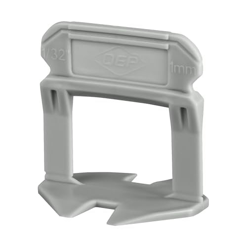 QEP 99776 LASH XL Tile Leveling System Clips for 1/32" Grout, Grey (2,000-pack)