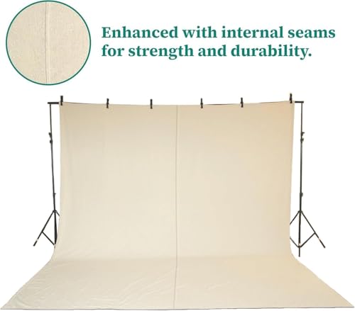 ZUPERIA Canvas Drop Cloth (Size 12 x 15 Feet - Pack of 1) - Pure Cotton Painters Drop Cloth for Painting, Furniture & Floor Protection - All Purpose Thick Canvas tarp with Double Stitched Edges - size: 12' x 15' Feet - Pack of 1
