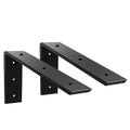WINKER Countertop Support Bracket 2 Pack Heavy Duty 3/8" Thick Hidden L Shelf Bracket 10" x 6" x 2.5" Metal Corbels for Quartz/Granite/Wood/Concrete/Laminate Countertops, Black - size: 10″x6″x2.5″-3/8" thick, style: Black-2Pack