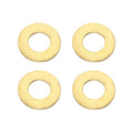 PATIKIL M12x24x2.5mm Flat Washers, 4PCS Brass Automotive Drain Plug Gaskets Flat Ring Oil Crush Washer Spacers for Faucets Garden Bolts Screws Hose, Golden - size: M12x24x2.5mm