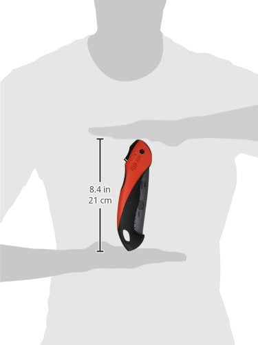 Felco Folding Saw (F 600) - Classic Tree Pruning Saw with Pull-Stroke Action, Red - size: 6.3 in (Folding)