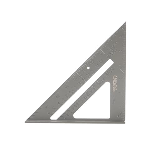 BLACK CANYON 7 Inch Rafter Angle Square, Aluminum - size: 7"