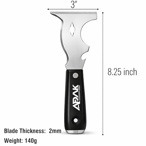 Adak 10-in-1 Paint Scraper and Painter’s Tool – Multi-Purpose Painter’s Knife, Putty & Spackle Scraper for Wood, Metal & Wall Repairs – Ideal for Painting, Cleaning & Finishing Jobs