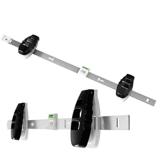 3-in-1 Picture Hanging Tool, Art Hanging System with Wall Alignment, Size Marking & Push-to-Nail Technology, Supports Up to 25 Inch Double Nailing