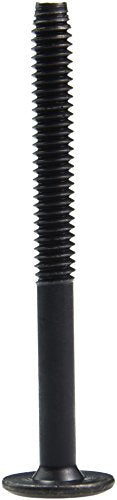 Hard to Find Fastener Black Joint Connector Bolts, Flat Hex Head Bolts for Furniture Construction, Cabinetry, Architecture, Home Improvement, DIY, 1/4"-20 x 2.75", Pack of 8