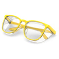 Stylish Safety Glasses, Clear Anti-Fog Anti-Scratch Protective Glasses For Men And Women - color: Lemon Yellow