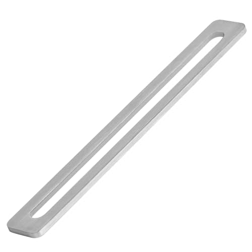 6 Pack 8" x 1" Adjustable Slotted Mending Plates, Stainless Steel | Slot for 3/8" Bolt - size: 8" x 1"