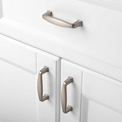KOOFIZO 20 Pack 3 in Brushed Nickel Cabinet Pulls, Drawer Handles 1817 - color: Brushed Nickel, size: 3" CC - 20Pcs