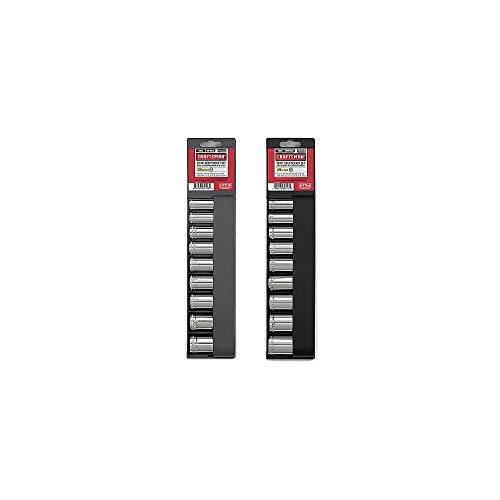 Craftsman 18 pc. 12 pt. Deep, 3/8 in. Socket Accessory Set - Metric & Standard