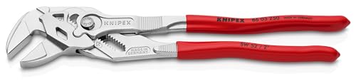 KNIPEX Tools - Pliers Wrench, Chrome (8603250), 10-Inch - size: 10-Inch, style: Wrench, Chrome